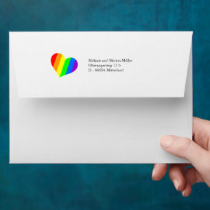 Powder colors Rainbow Envelope