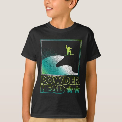 Powder Head Shirt Snowboard Ski Snowboarding Skiin