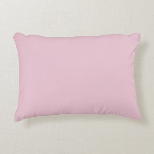 powder  Light pink solid color plain pillow