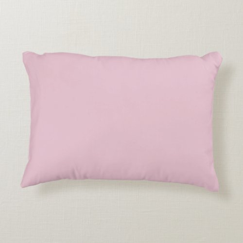 powder Light pink solid color plain pillow