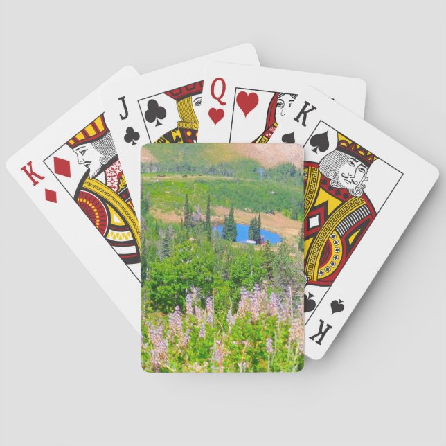 Powder Mountain Summertime Poker Cards (Back)