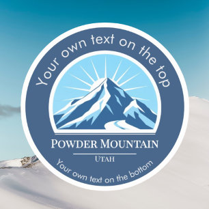 Powder Mountain Utah mountain ski resort Sticker