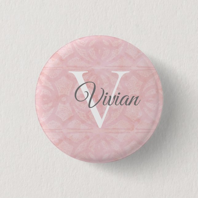 Powder Pink Button (Front)