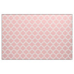 Powder Pink Moroccan Quatrefoil Trellis Fabric