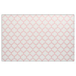 Powder Pink Moroccan Trellis Pattern Fabric