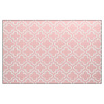 Powder Pink Moroccan Trellis Pattern Fabric 02