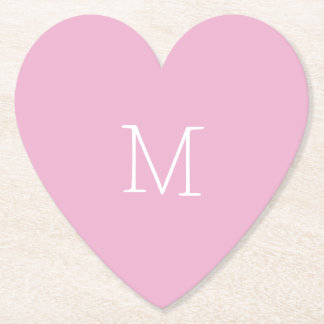 Powder Pink Paper Coaster
