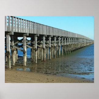 powder point bridge duxbury ma. wooden bridge poster