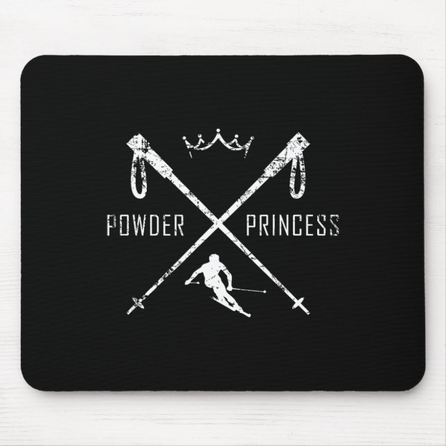 Powder Princess Ski Shirt  Mouse Pad (Front)