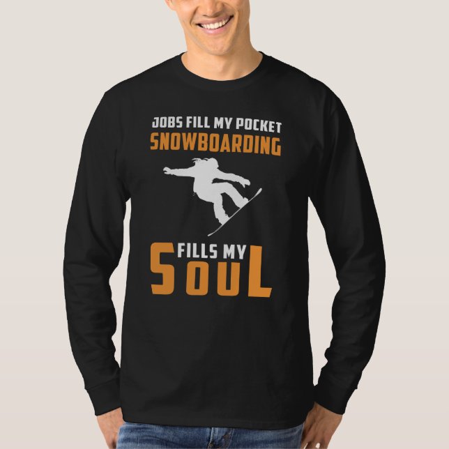 Powder & Prosperity: Snowboarding Passion Tee - Ri (Front)
