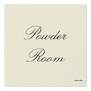 Powder Room Canvas Print
