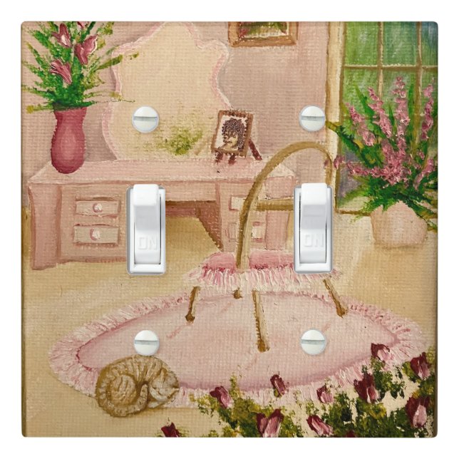 Powder Room Light Switch Cover (In Situ)