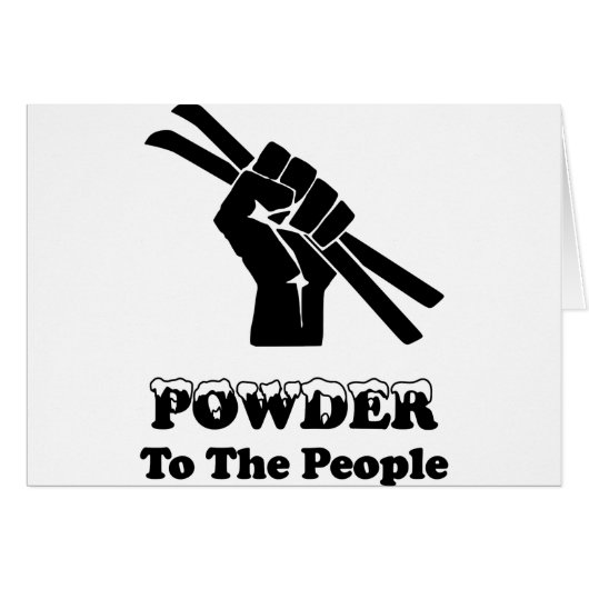 Powder To The People Cards (Front Horizontal)
