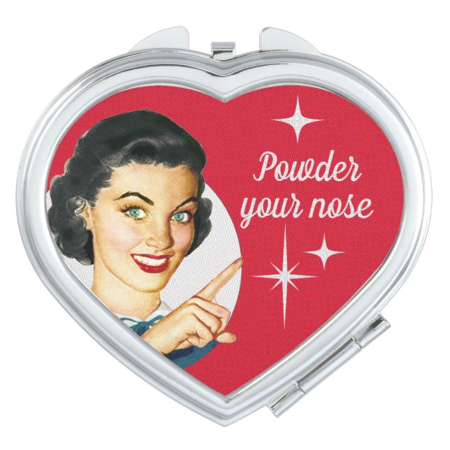 Powder Your Nose Compact Mirror (Front)