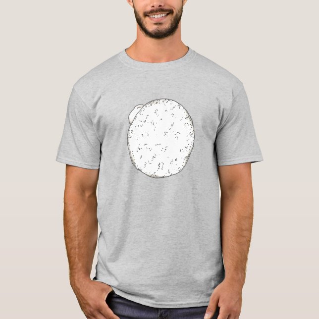 Powdered Cream-Filled Donut Doughnut Shirt (Front)