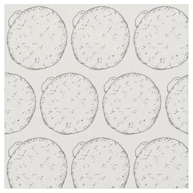 Powdered Cream-Filled Doughnut Donuts Junk Food Fabric (Close Up)