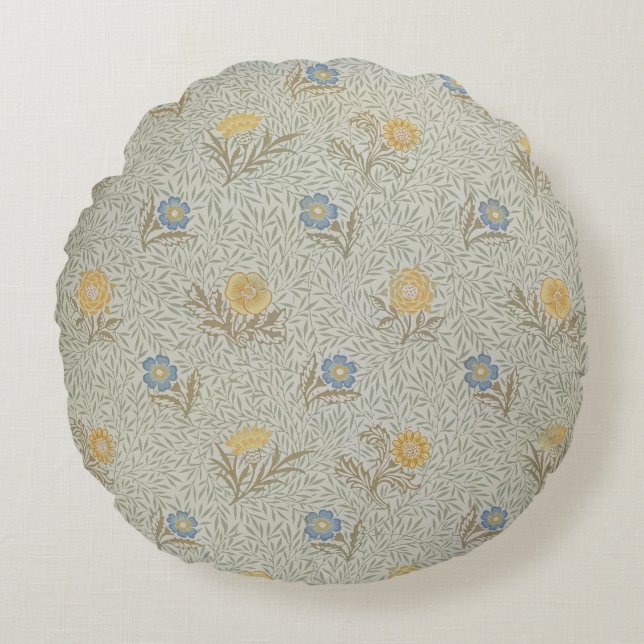 'Powdered' design (textile) Round Pillow (Front)