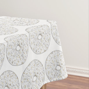 Powdered Sugar Donut Doughnut Food Breakfast Tablecloth