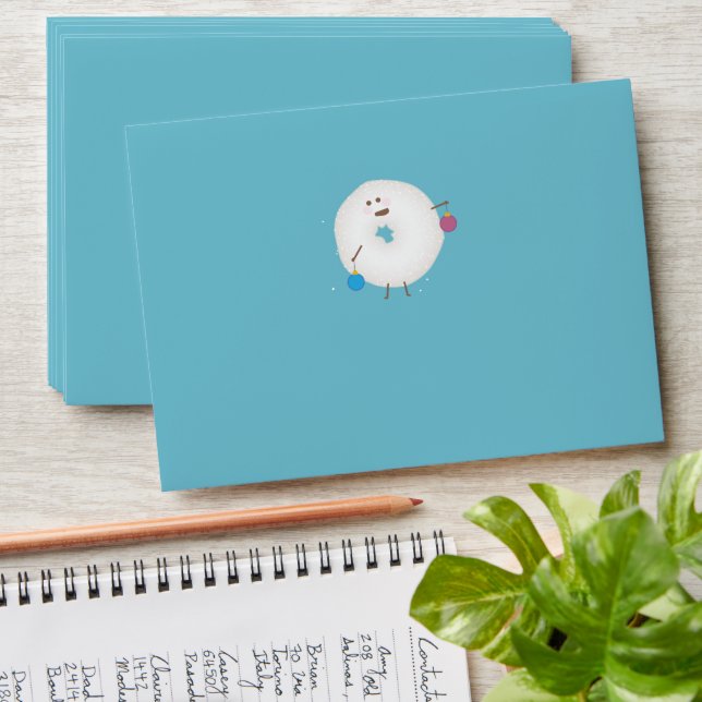 Powdered Sugar Donut Envelope (Stacked)