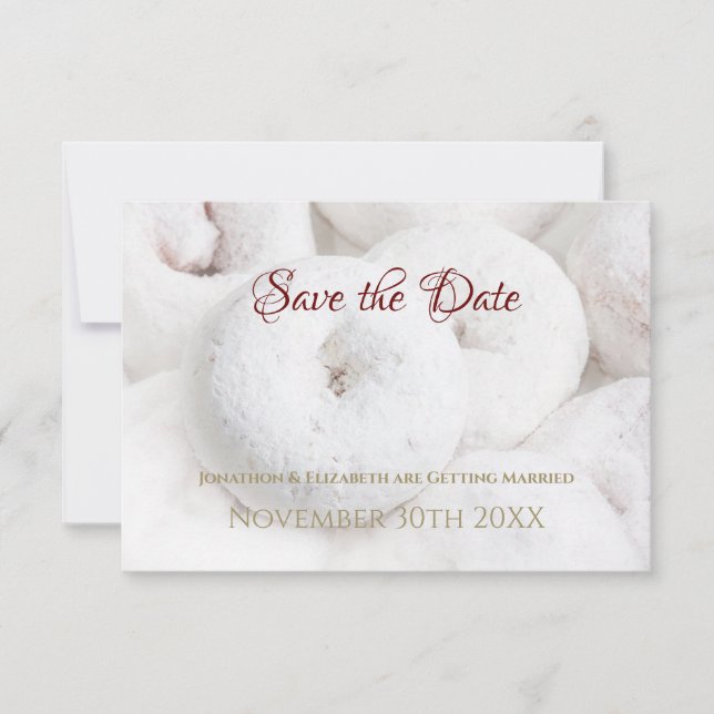 Powdered Sugar Donut Wedding (Front)