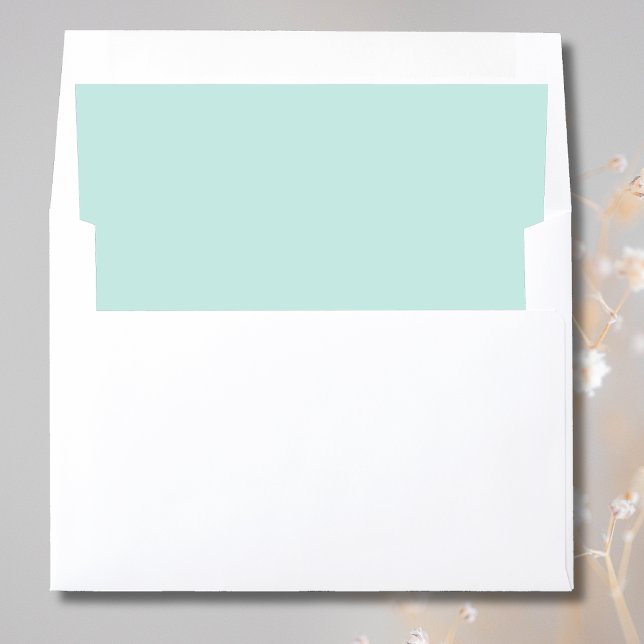 Powdered Turquoise airy pastel elegant Envelope Liner (Creator Uploaded)