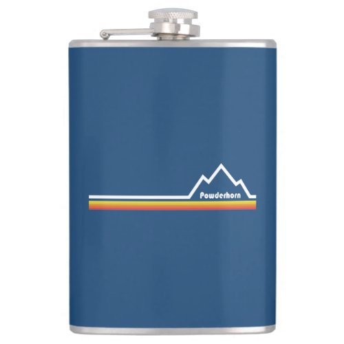 Powderhorn Mountain Colorado Flask