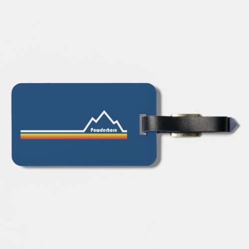 Powderhorn Mountain Colorado Luggage Tag