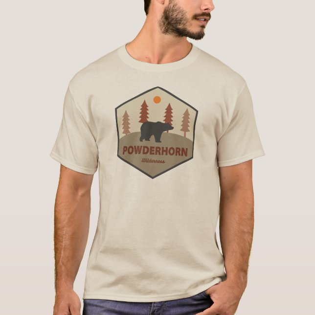 Powderhorn Wilderness Colorado Bear T-Shirt (Front)