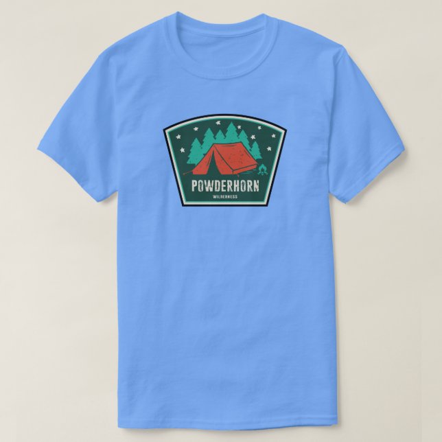 Powderhorn Wilderness Colorado Camping T-Shirt (Design Front)