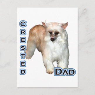 Powderpuff Crested Dad 4 Postcard