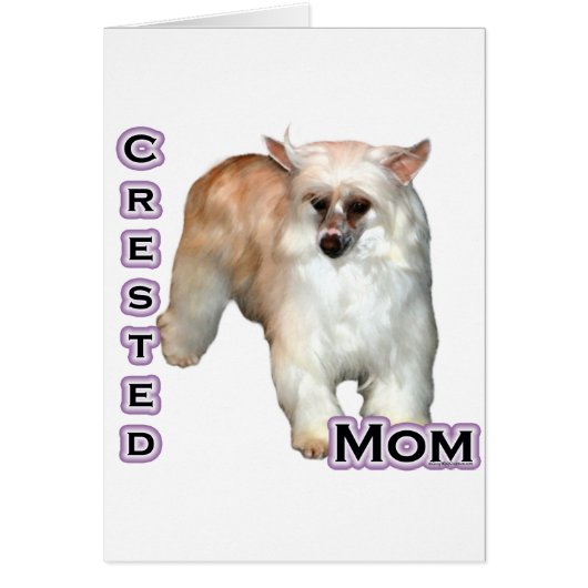 Powderpuff Crested Mom 4 Cards (Front)