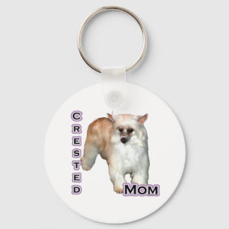 Powderpuff Crested Mom 4 - Keychain