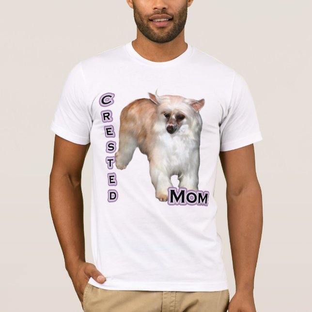 Powderpuff Crested Mom 4 T-Shirt (Front)