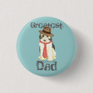 Powderpuff Dad Pinback Button