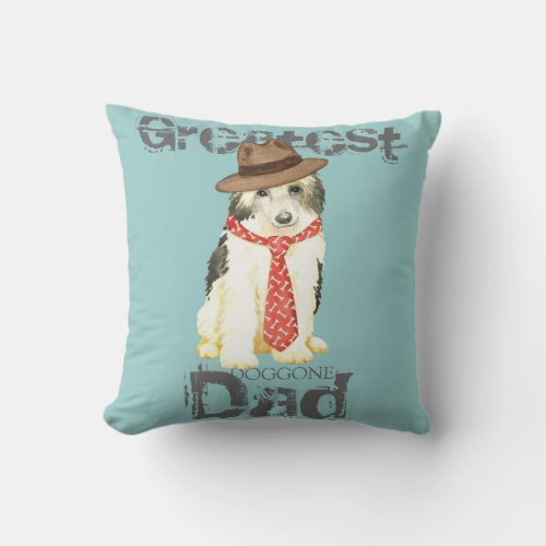 Powderpuff Dad Throw Pillow