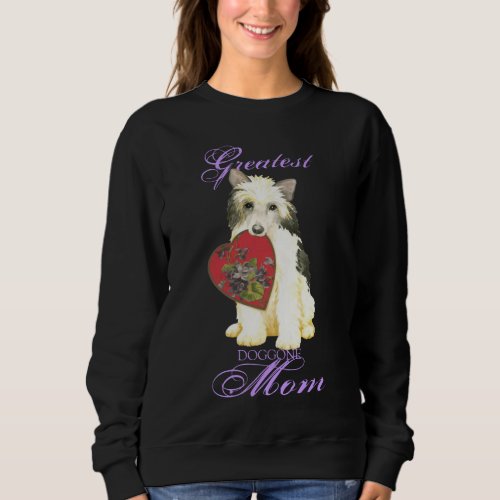 Powderpuff Heart Mom Sweatshirt