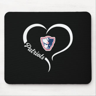 Powdersville Patriots Logo Half Heart Slogan Hs  Mouse Pad