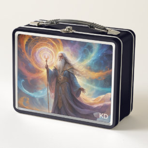 *~* Poweerful Wizard of Love + Light Initials Metal Lunch Box