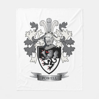 Powell Family Crest Coat of Arms Fleece Blanket