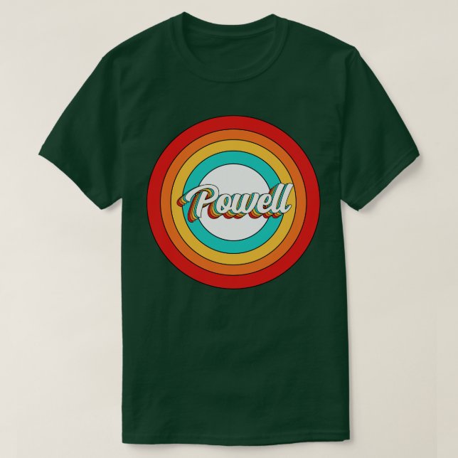 Powell Name Shirt Vintage Powell Circle (Design Front)