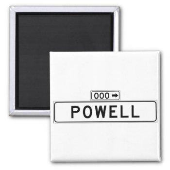 Powell St.  San Francisco Street Sign Magnet by worldofsigns at Zazzle