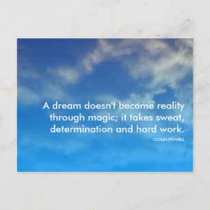 powell success quote postcard