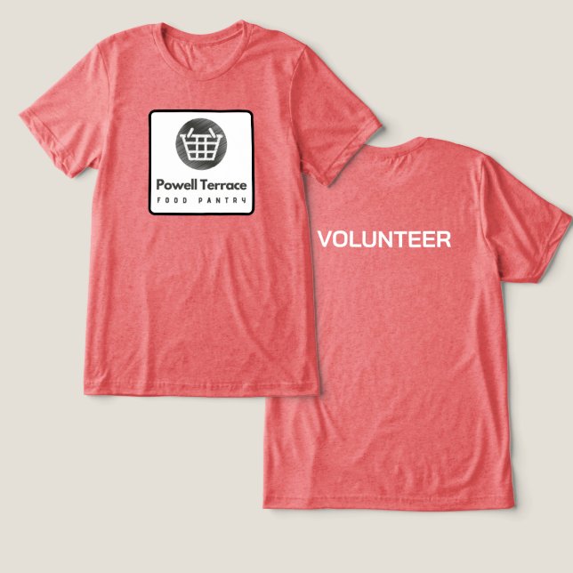 Powell Terrace Volunteer T-Shirt Tri-Blend Shirt (Design Front & Back)