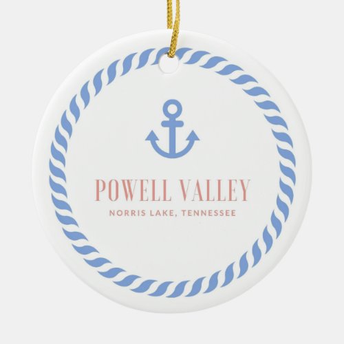 Powell Valley Norris Lake TN Ceramic Ornament