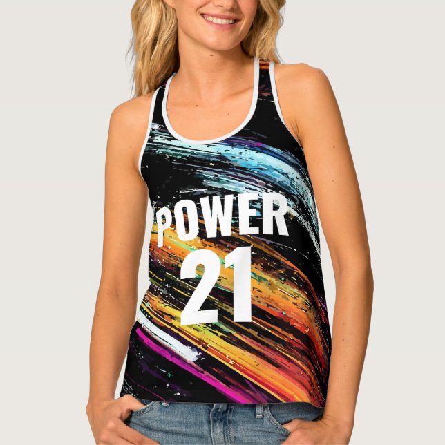 Power 21 Women’s Racerback Tank Top  (Front)