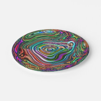 power abstract 7 paper plates