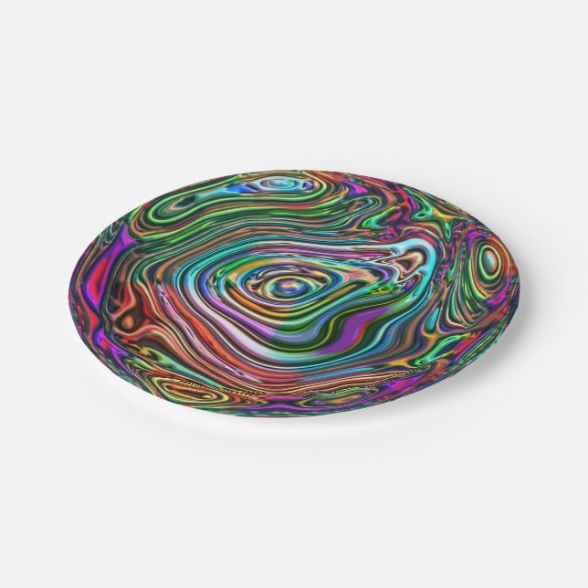 power abstract 7 paper plates (Angled)