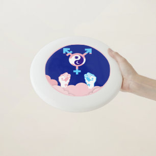 Power and Balance Sun and Moon Transgender Symbol Wham-O Frisbee