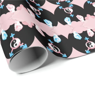 Power and Balance Sun and Moon Transgender Symbol Wrapping Paper