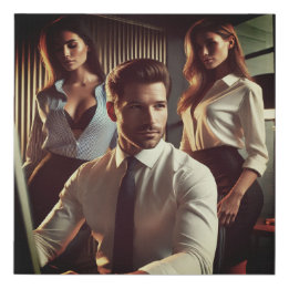 Power and Elegance – Sophisticated Business Faux Canvas Print